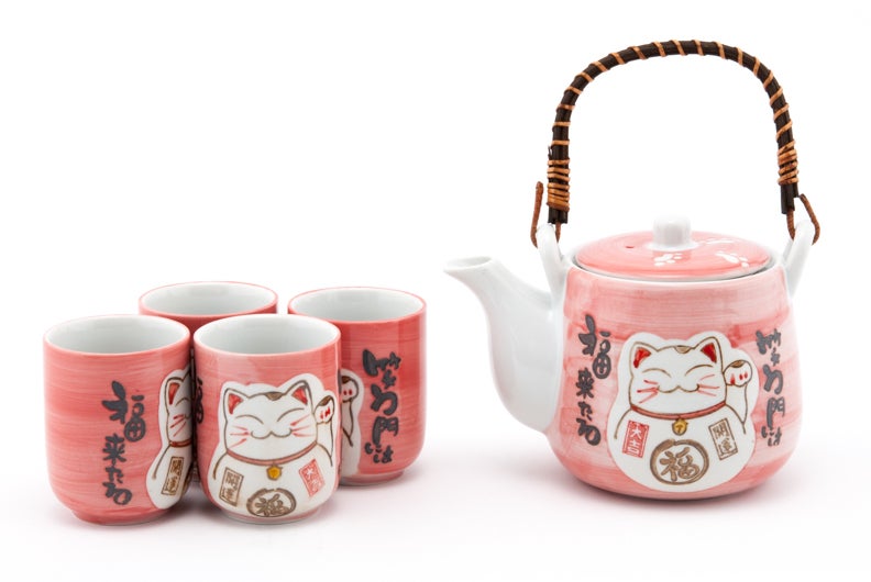 Lucky Cat Tea Set Fuji Merchandise Corp Pretty in pink Emilie s French Teas